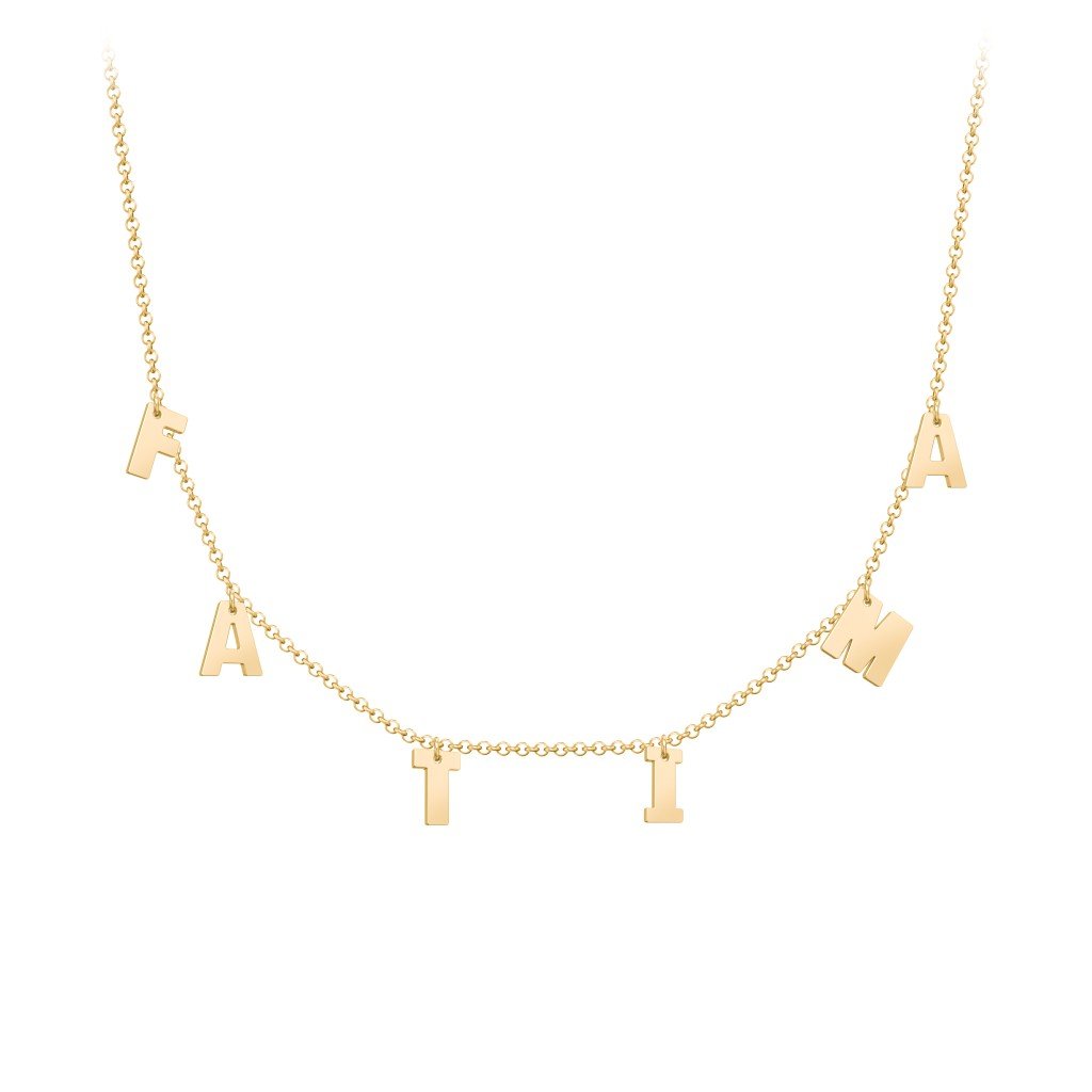 Initials Necklace Modern