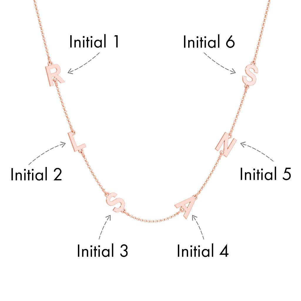 Personalized Initial Station Necklace