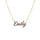 customized enamel name necklace