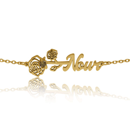 Birth Flower Bracelet