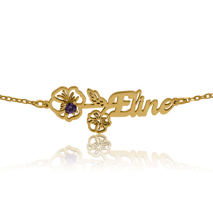 Birth Flower Bracelet