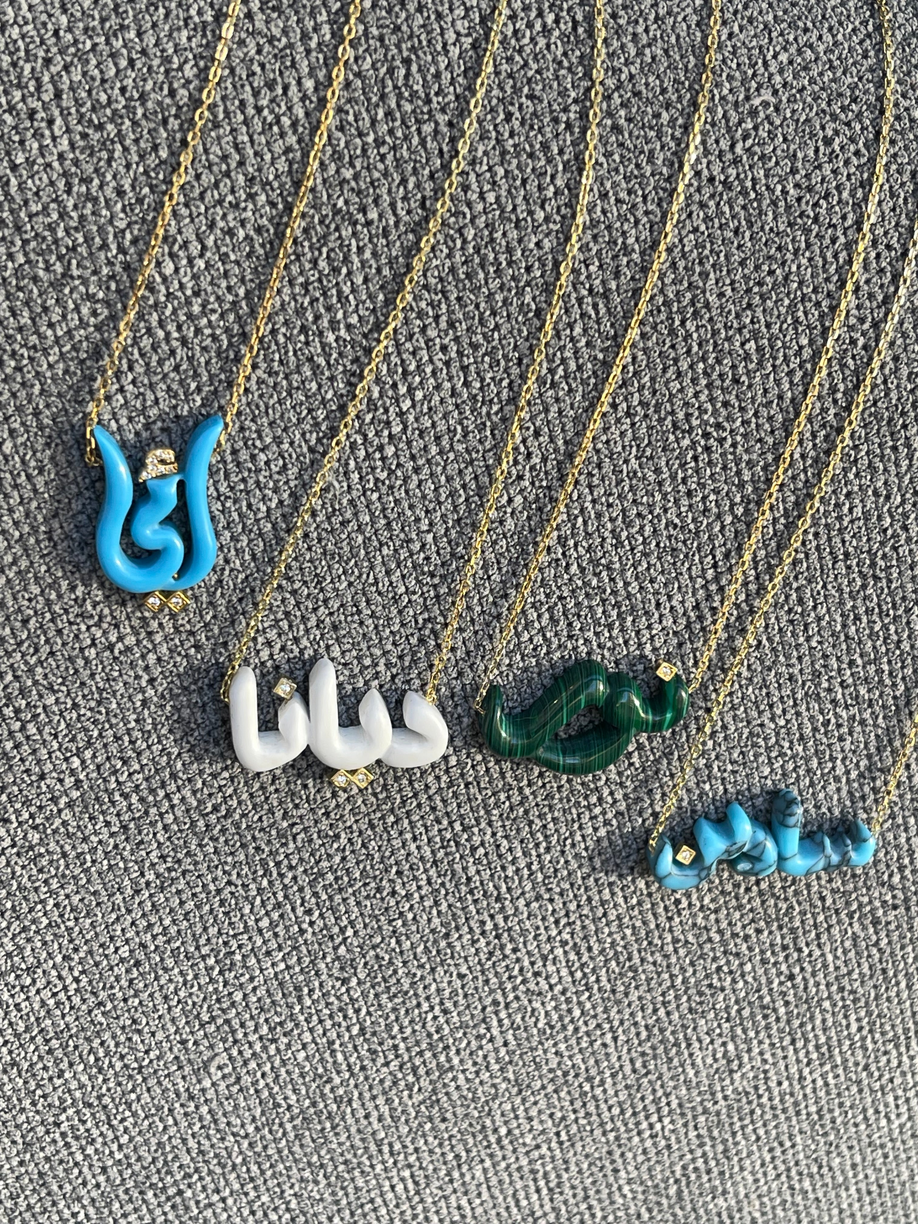 Customized Names "Resin" Necklace