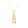 Multi Vertical Birthstone Bar Pendant - 2 Bar