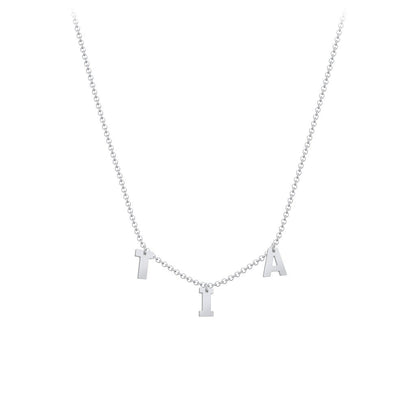 Initials Necklace Modern