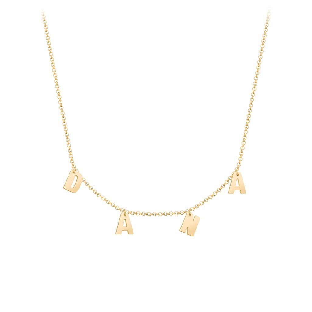 Initials Necklace Modern