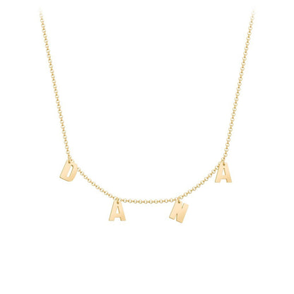 Initials Necklace Modern