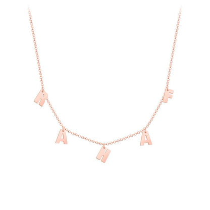 Initials Necklace Modern