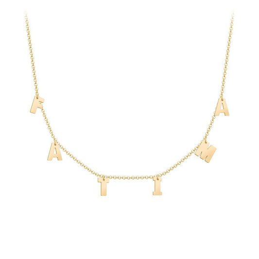 Initials Necklace Modern