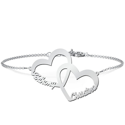 Interlocked in Love Name Bracelet