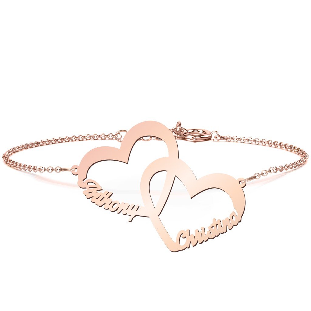 Interlocked in Love Name Bracelet