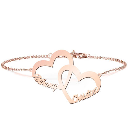Interlocked in Love Name Bracelet