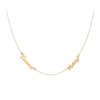 Personalized Two Names Necklace