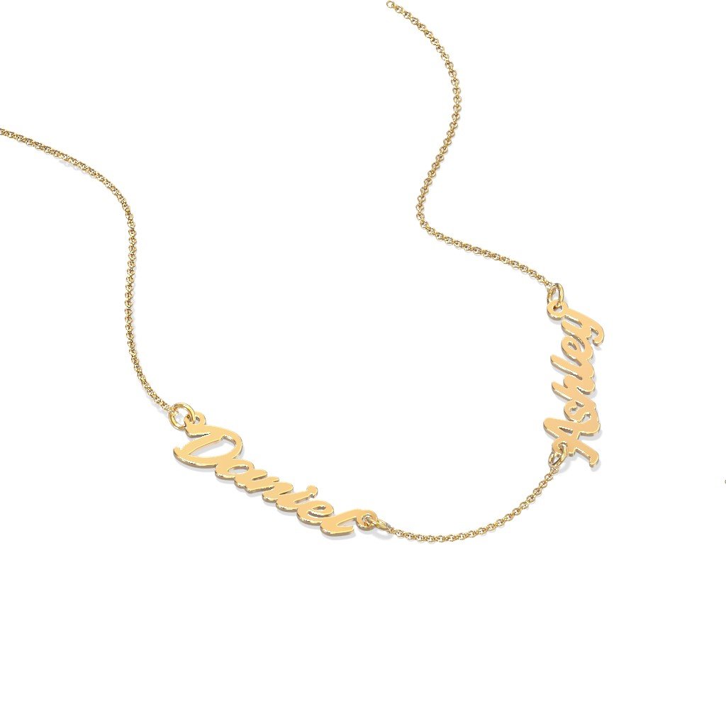 Personalized Two Names Necklace