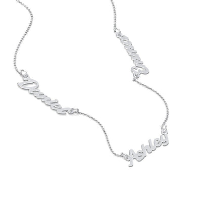 Personalized Three Name Necklace