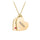 Engravable Hanging 2 Hearts Necklace with Birthstones