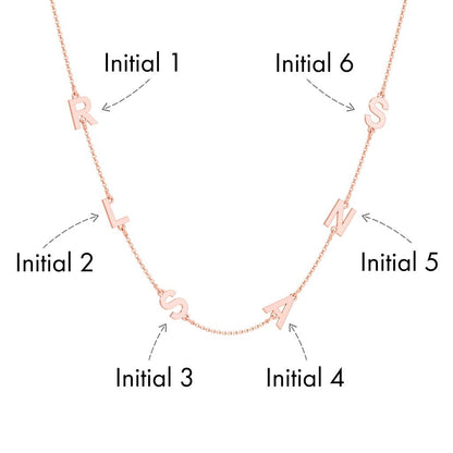 Personalized Initial Station Necklace