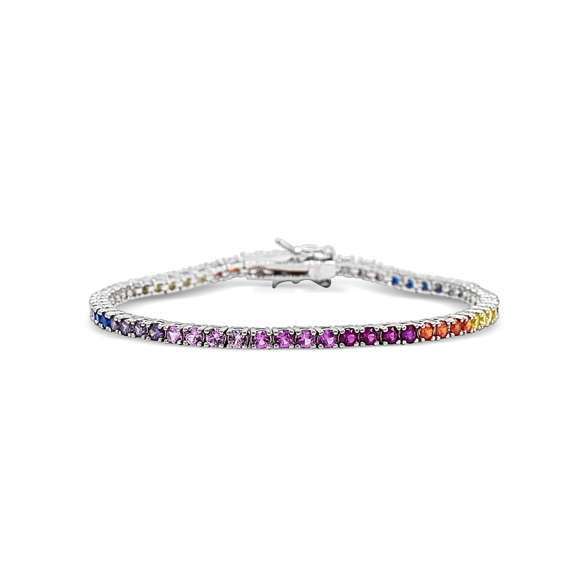Rainbow Tennis Bracelet