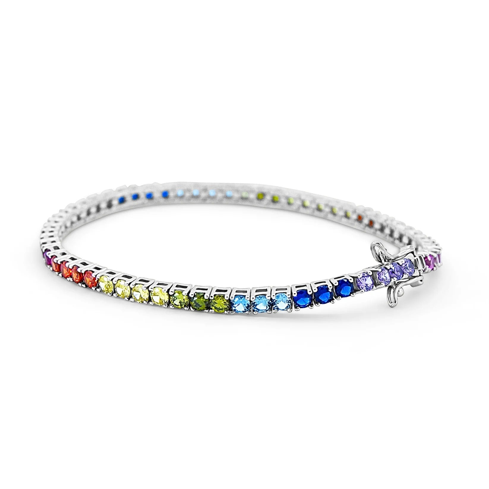 Rainbow Tennis Bracelet