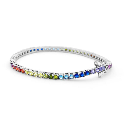 Rainbow Tennis Bracelet