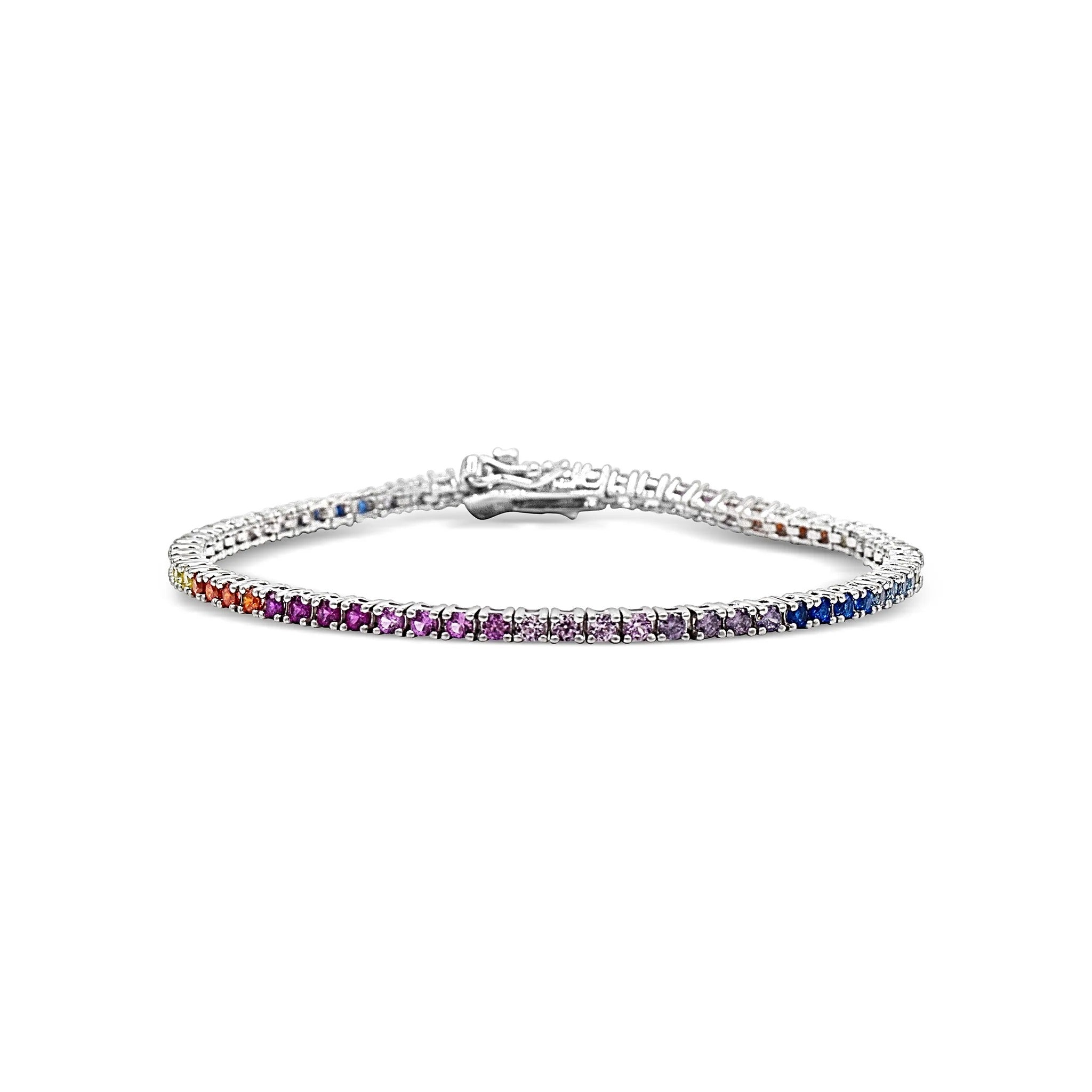 Rainbow Tennis Bracelet