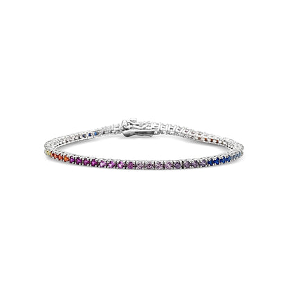 Rainbow Tennis Bracelet