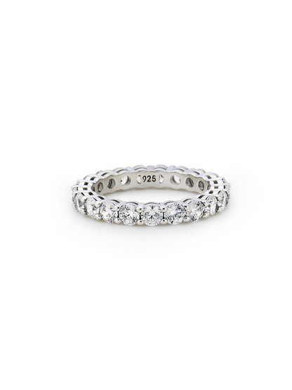 Ring Essence Silver White Tennis
