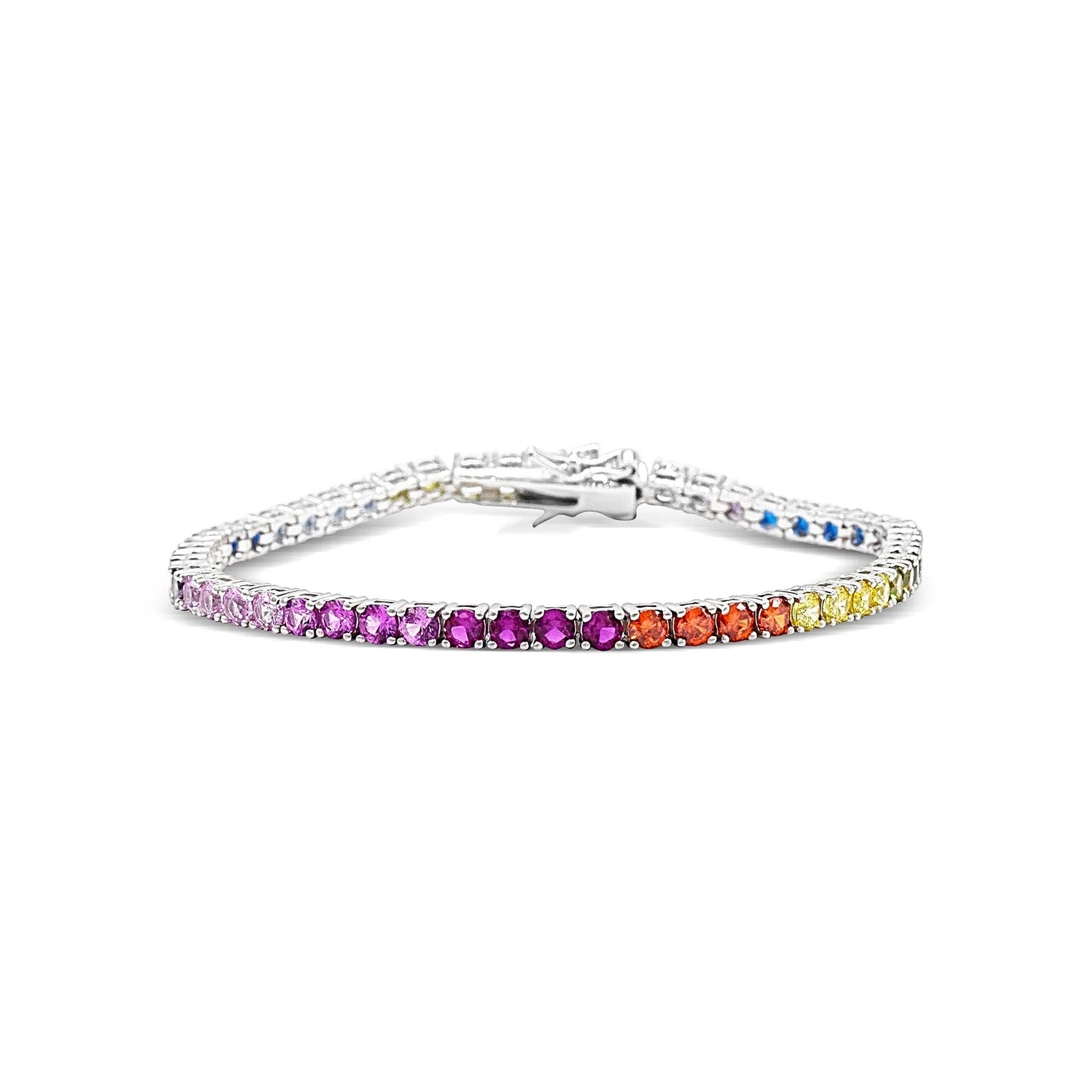 Rainbow Tennis Bracelet