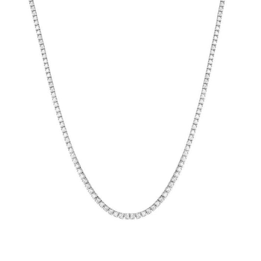 Classic Tennis Necklace White