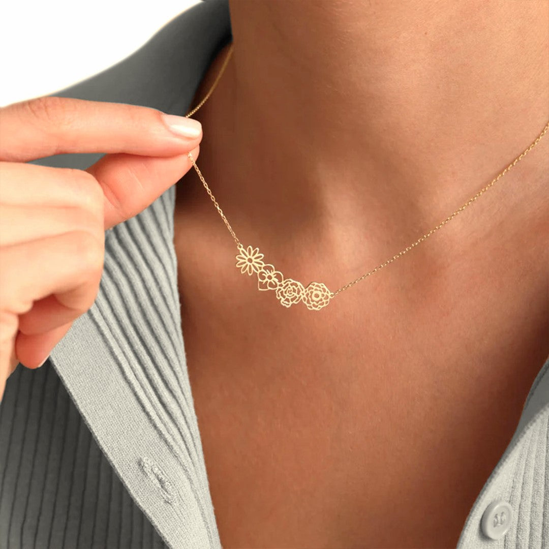 Birth Flower Necklace
